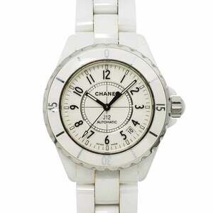 CHANEL J12 38mm H0970 Men's Watch with Date Display, White Ceramic, Automatic...